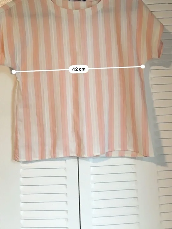 Vintage Garey Petites Pink Striped Co-Ord Set Size 10 Made in Canada Chic - Picture 11 of 13